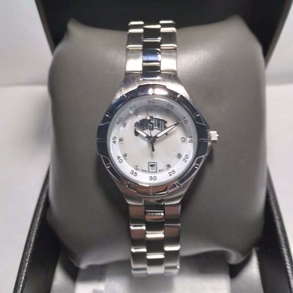 Ohio State Buckeyes NCAA Mother of Pearl Womens Watch by Logo Art !!!NEW!!!